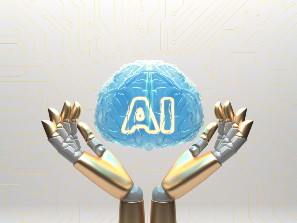 Illustration of various AI tools, including data analysis, automation, and creative generation applications.